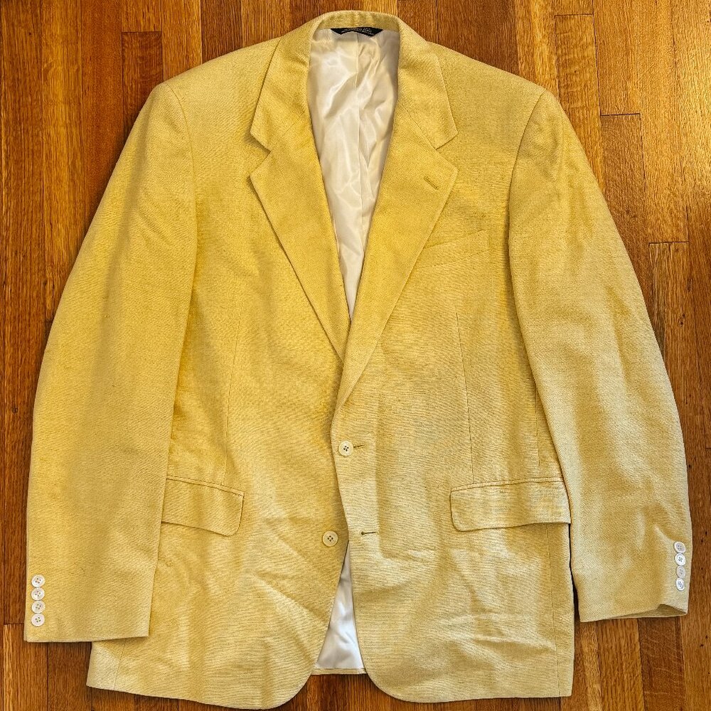 Bullock & Jones Sport Coat - 44L in Yellow